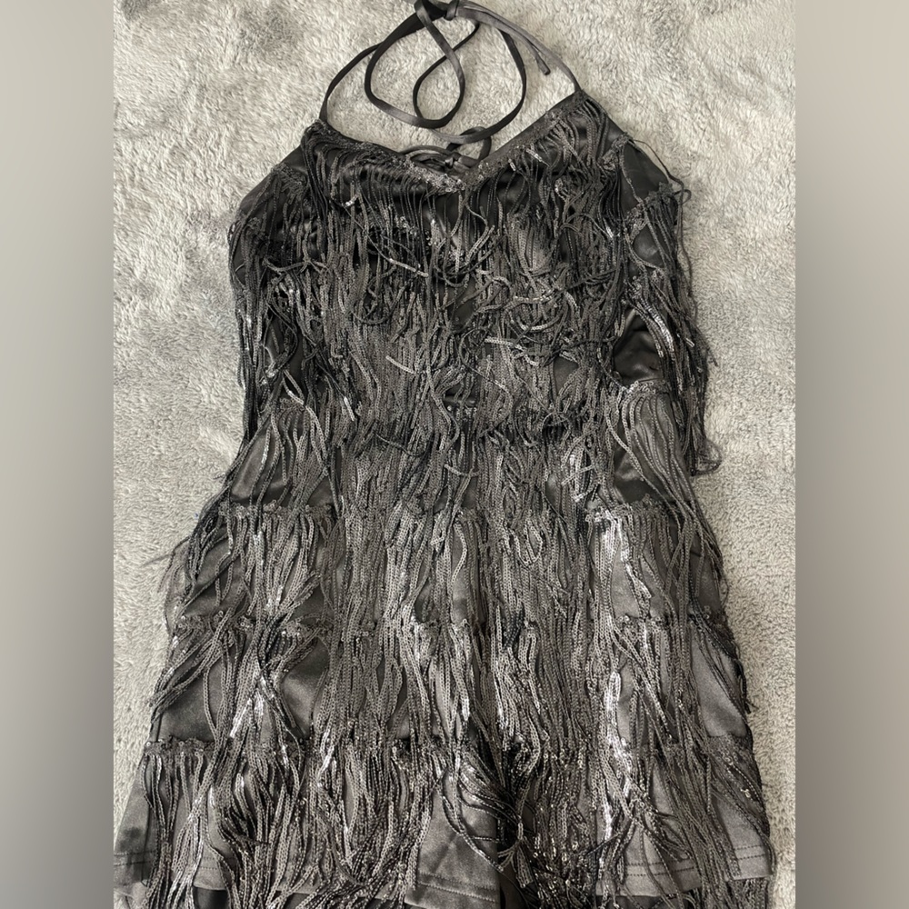 Black Sequence Romper/Jumpsuit